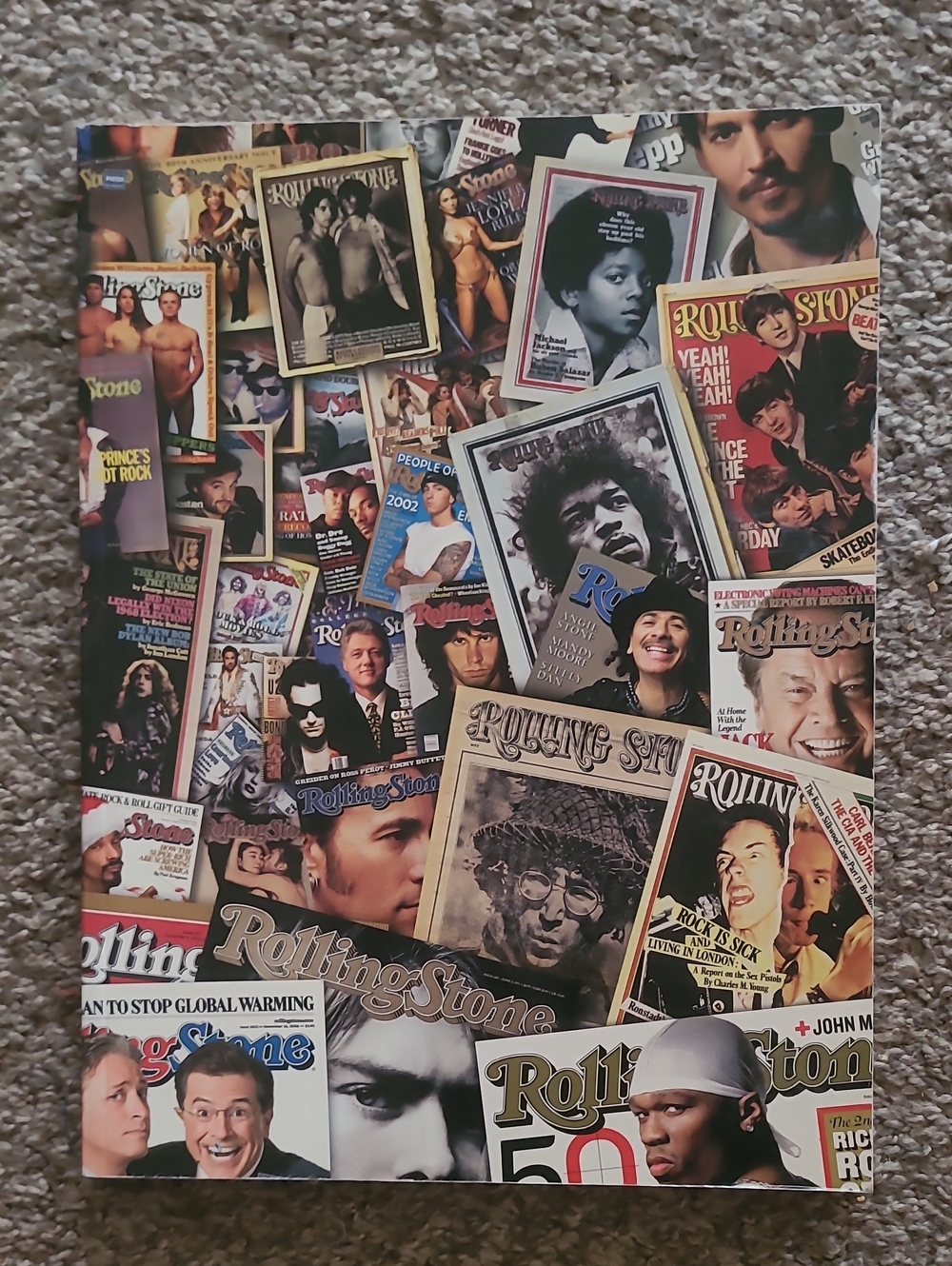 the Rolling Stones Vintage Magazine BOOK - Red, Black, White, Beige